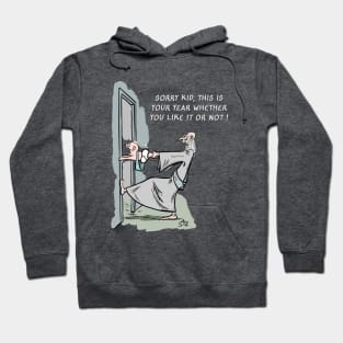 Funny New Years Eve cartoon Hoodie